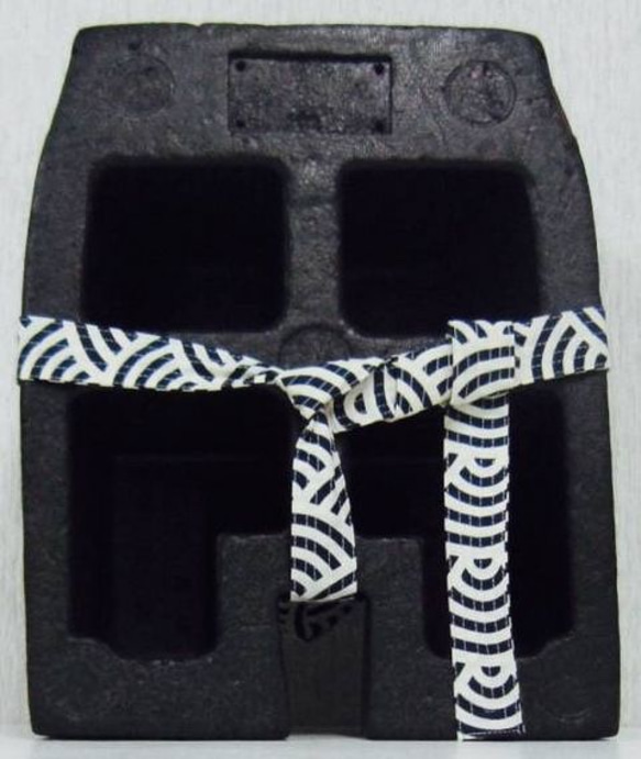 新品頑丈黒猫褌111/白紺波模様クリックポスト164円配送可能 3枚目の画像