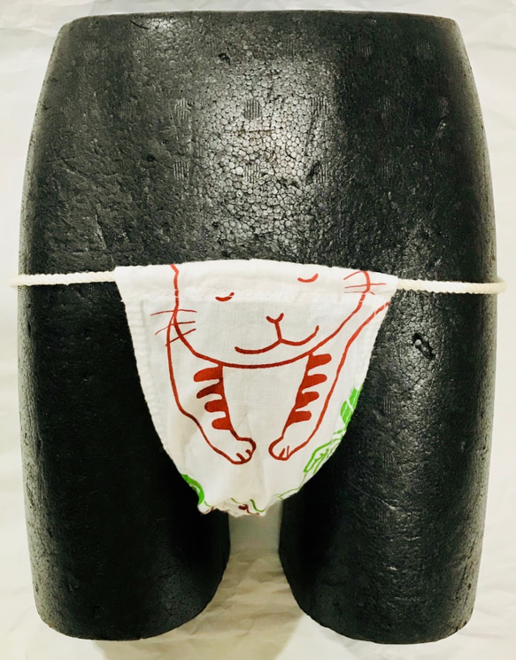 送料無料新品極小縄黒猫褌単衣仕立て266クリックポスト配送可能 1枚目の画像