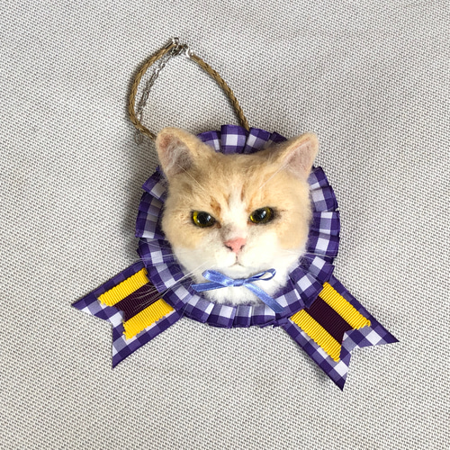 ロゼットにゃんこ 羊毛フェルト YUKARI'n GALLERY 通販 8241605