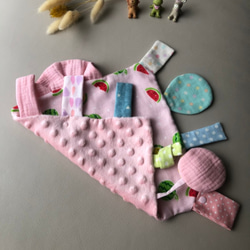 寶寶學習安撫巾－多采多姿的繽紛小西瓜(粉紅色) 第3張的照片