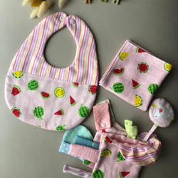 寶寶學習安撫巾－多采多姿的繽紛小西瓜(粉紅色) 第4張的照片