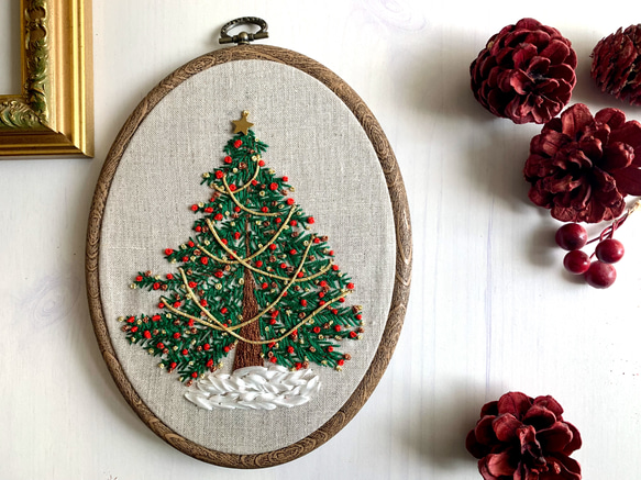 《受注製作》Christmas decoration tree タペストリー 1枚目の画像