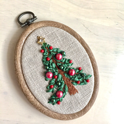 再販《creema限定》Christmas 刺繍タペストリー small 2枚目の画像