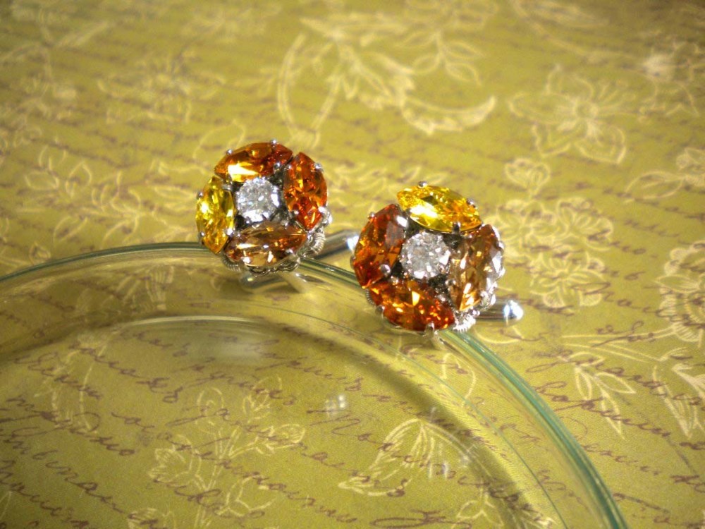 スワロビジューカフス（ブラウン系）