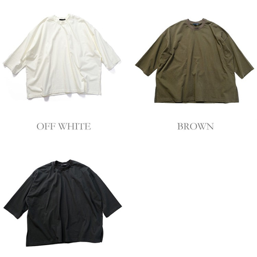 ヴァンブラン プリュス VENT BLANC+ amv-3197 トップス カットソー 無地 PABLO ジャージィー BIG Tee ユニセックス ファッション (定番) 爆買 vent blanc ヴァンブラン プリュス VENT BLANC+ amv-3197