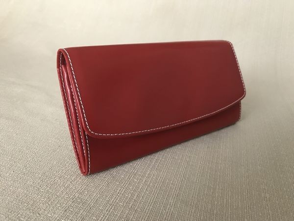 『大人のﾗﾝﾄﾞｾﾙ風♪長財布』＜oeillet（ｳｲｴ）＞red/11673-33