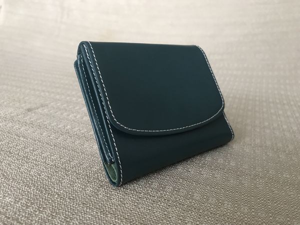 『大人のﾗﾝﾄﾞｾﾙ風♪ふたつ折り財布』＜oeillet（ｳｲｴ）＞green/11674-63