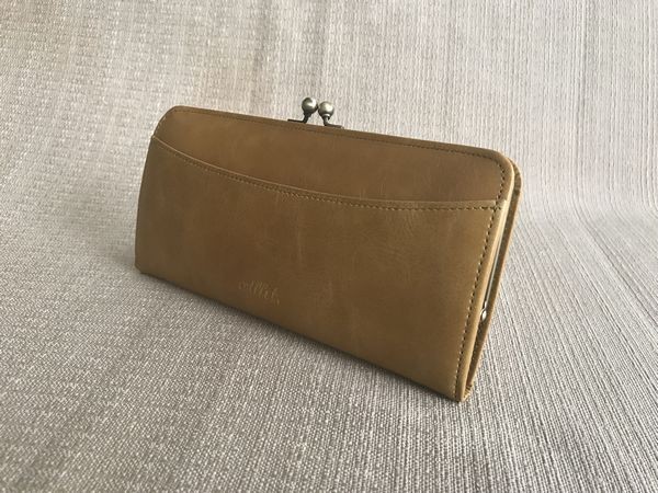 『選べる6色♪ﾊﾟｽﾃﾙｶﾗｰの口金ﾛﾝｸﾞ財布』＜oeillet（ｳｲｴ）＞yellow/11929-52