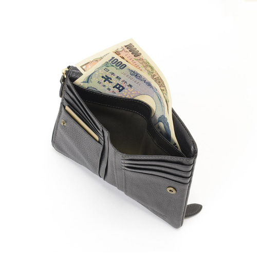 刻印可】フリーポケット充実！長財布並みの収納力を持つ柔らかレザーの