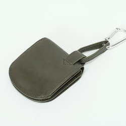 【刻印可】小さく、薄い、お尻ポケットに収めやすい　ミニヒップポケット革財布　ブラック　ヴァケッタルクス　MH1456 7枚目の画像