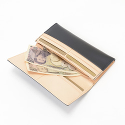 【刻印可】　シックでシンプルな長財布 グリーン　ペコスショルダー　 MH0395 2枚目の画像