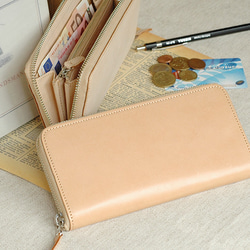 Meiさん専用 ヌメ革ダブルファスナー長財布（お財布ポーチ）商品検討ページ Meiさん専用 ヌメ革ダブルファスナー長財布（お財布ポーチ）商品検討