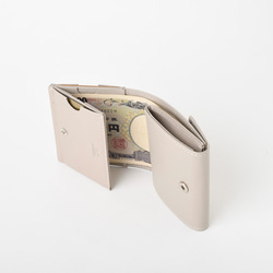 【刻印可】お札と小銭が同時に取り出せる！コンパクト財布　エンボス　MH1271 6枚目の画像