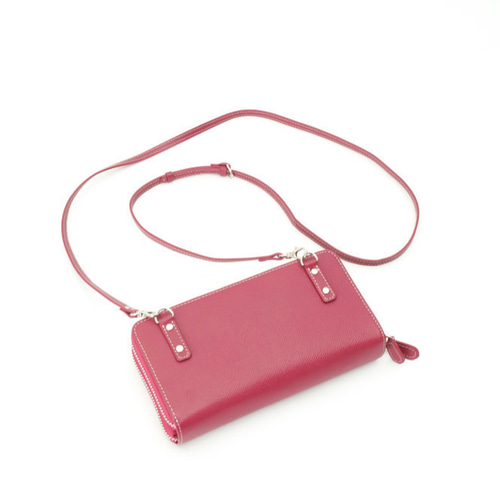 きょうMAMA　目玉付きたっぷりマチのショルダーポーチ&ストラップ きょうMAMA様専用 目玉付きたっぷりマチのショルダーポーチ