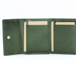 【刻印可】手に収まるコンパクトなサイズ感　がま口ミニ財布　キャメル　アリアナ　MI0056 4枚目の画像