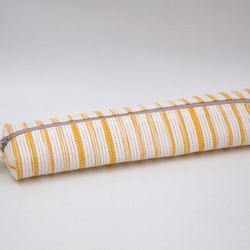【紙布家】餐具袋大（黃白 ）紙線編織 ※不含餐具 第5張的照片