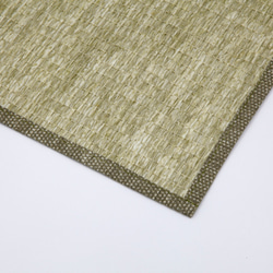 【紙布ホーム】ランチョンマット40×30cm天然素材紙糸織りストローグリーン 2枚目の画像