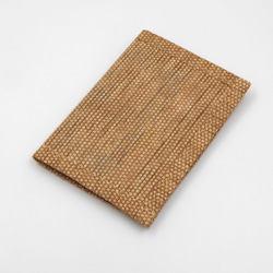 【紙布ホーム】紙糸織り名刺カバー/カードカバーライトブラウン 5枚目の画像