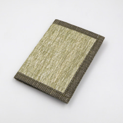 【紙布ホーム】紙糸織り名刺カバー/カードカバーストローグリーン 3枚目の画像