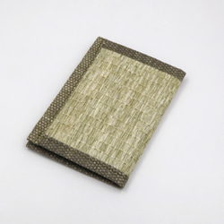 【紙布ホーム】紙糸織り名刺カバー/カードカバーストローグリーン 5枚目の画像