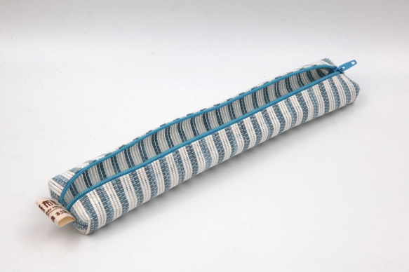【紙布家】餐具袋（藍白）紙線編織 ※不含餐具 第4張的照片