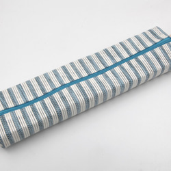 【紙布家】餐具袋大（藍白）紙線編織 ※不含餐具 第4張的照片
