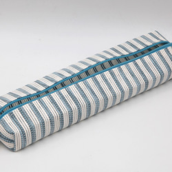 【紙布家】餐具袋大（藍白）紙線編織 ※不含餐具 第5張的照片