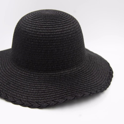 【紙布家】歐式古典花邊帽（黑色）紙線編織 第2張的照片