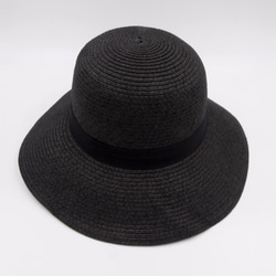 【紙布家】浪漫歐風帽（黑色） 紙線編織 第1張的照片