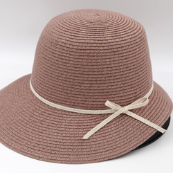 【紙布家】赫本帽（葡萄紫）紙線編織 第3張的照片
