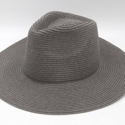 【紙布家】大帽簷紳士帽（灰色）紙線編織 第1張的照片