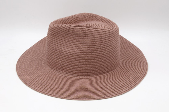 【紙布家】大帽簷紳士帽（葡萄紫）紙線編織 第5張的照片