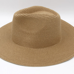 【紙布家】大帽簷紳士帽（咖啡色）紙線編織 第6張的照片