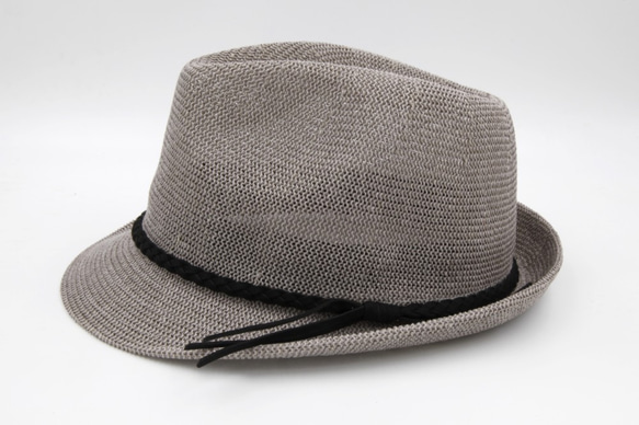 【紙布家】日式紳士帽網紋 灰色 第2張的照片