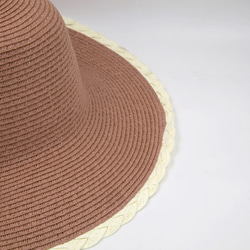 【紙布家】歐式古典花邊帽（葡萄紫）紙線編織 第2張的照片