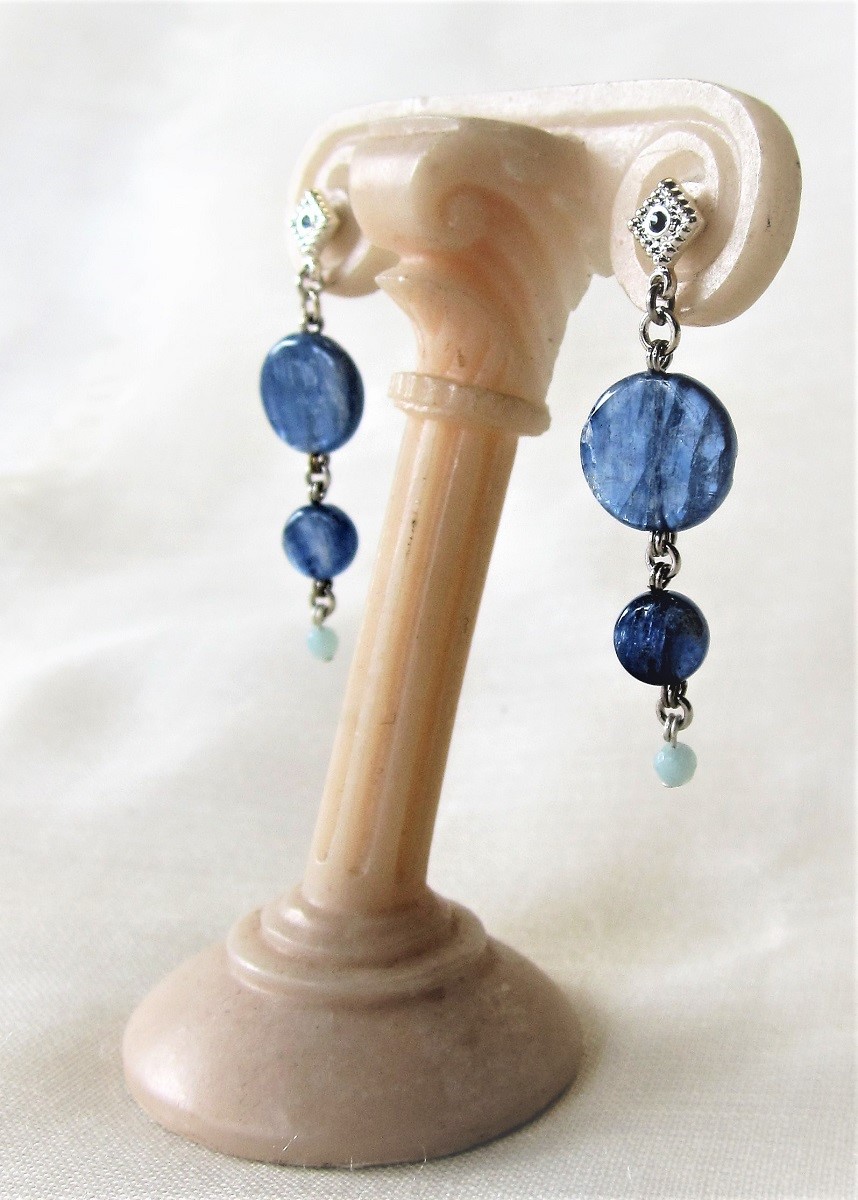 美しいマリンブルー…ブラジルカイアナイト　1903E-1(P)