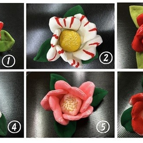 正絹ちりめん細工手作りキット つばき袋 キット ちりめんはや 正絹ちりめん細工手作りキット つばき袋 キット ちりめんはや
