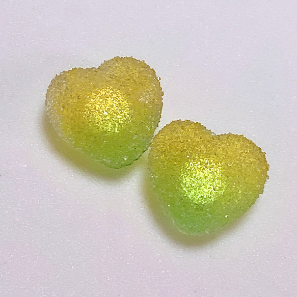 【キャンディグミスイーツ】 グミのPOPなお菓子 ピアス    レモンライム 1枚目の画像