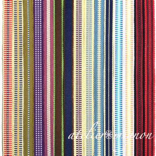 4月セール 真田紐額絵 新色入荷‼︎全21色✿真田紐(四分/木綿平紐)✿4m単位計り売り リボン