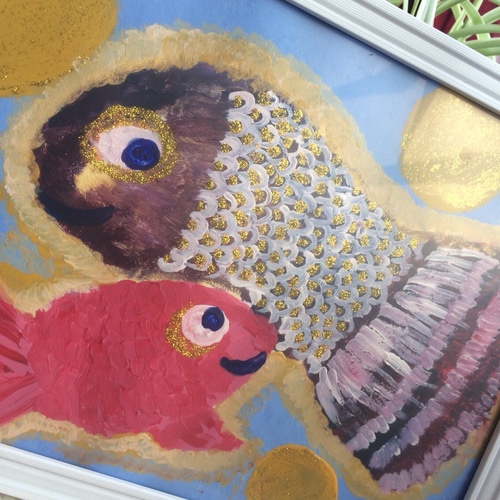 開運 金運 金 金魚 絵画 開運 金運 金 金魚 絵画 金運と財運を高め不幸を吸い取る金魚