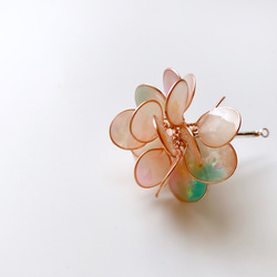 <Coral>單邊造型手工設計樹脂耳環/垂吊款/earring/accessories 第4張的照片