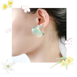 <四季春>造型手工設計樹脂耳環/耳釘款/earring/accessories 第9張的照片