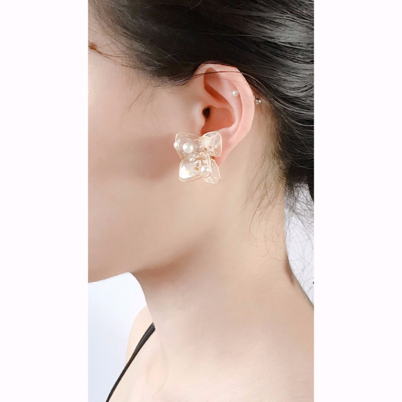 <簡愛>造型手工設計樹脂耳環/耳釘款/earring/accessories 第7張的照片