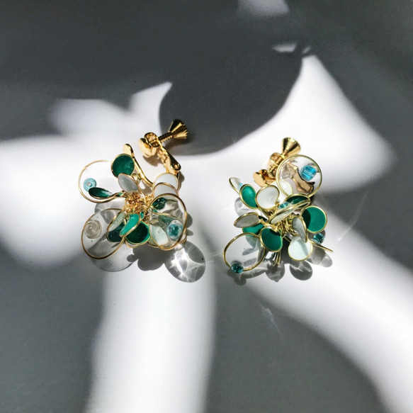 <小精靈>造型手工設計樹脂耳環/垂墜款/earring/accessories 第4張的照片