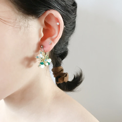 <小精靈>造型手工設計樹脂耳環/垂墜款/earring/accessories 第7張的照片