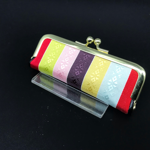 本場筑前博多織七色印鑑ケース4 厄除け 幸福 レインボー 人気商品