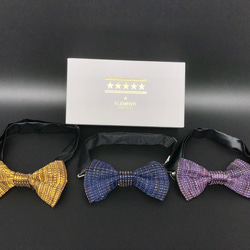 博多織オリジナル蝶ネクタイ ツイード男帯2 フォーマル/カジュアル 結婚式　パーティー bowtie 3枚目の画像