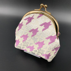 クリスタル柄】 キラキラ・ミニマルがま口ポーチ がま口 June