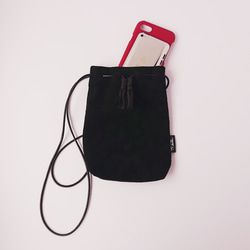 「ぽてっ」とまあるいミニマルキンチャク｜ソフトグラスブラック 7枚目の画像