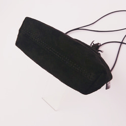 「ぽてっ」とまあるいミニマルキンチャク｜ソフトグラスブラック 8枚目の画像